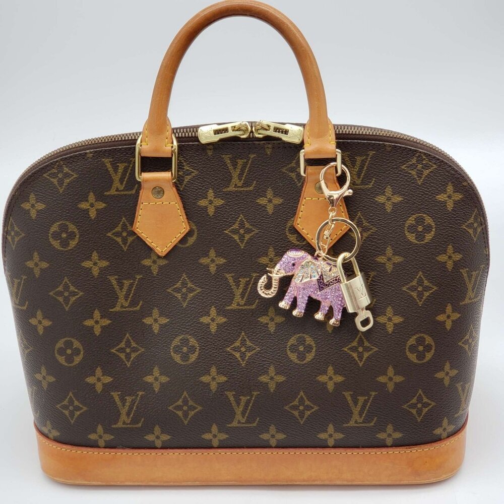 Louis Vuitton Gold Lock & Key 🔑 Authentic LV Unbranded Elephant Keychain Charm